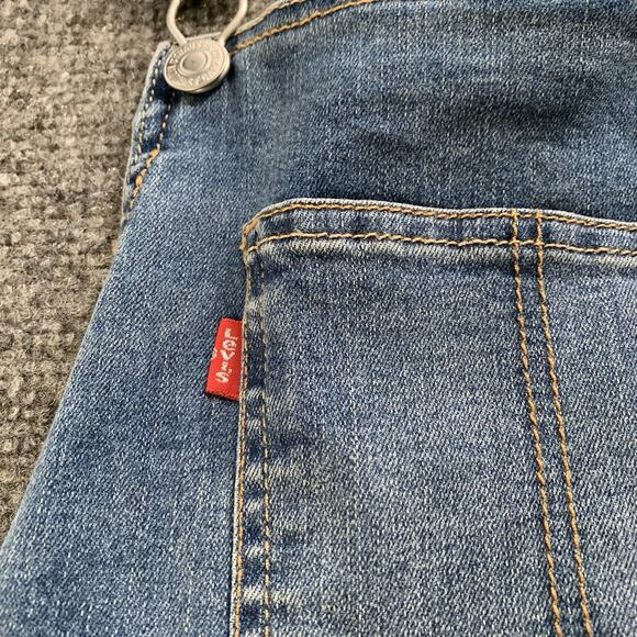 NWT Levi's Girlfriend Overalls Stretch Slim Fit Youth Girls Size 12 Regular - Picture 9 of 16